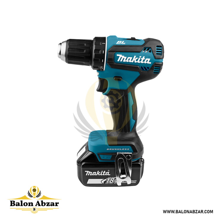 دریل شارژی 18 ولت براشلس ماکیتا مدل DDF485RFJ با گارانتی 12 ماهه