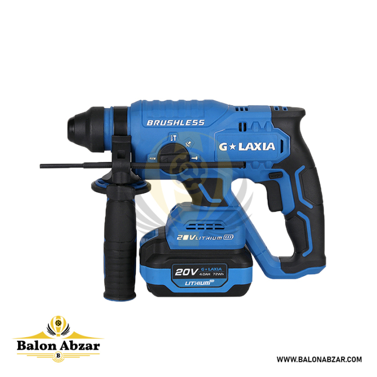 بتن کن شارژی 20 ولت براشلس گلکسیا مدل 95802 با گارانتی 
