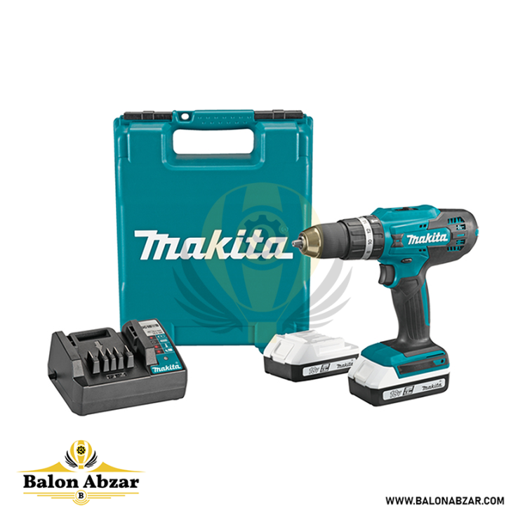 دریل شارژی چکشی ماکیتا 18 ولت مدل HP488D002 با گارانتی 12 ماهه