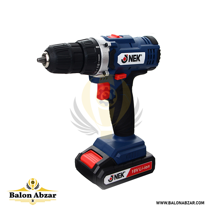 دریل پیچگوشتی شارژی 12 ولت نک مدل 182LI
