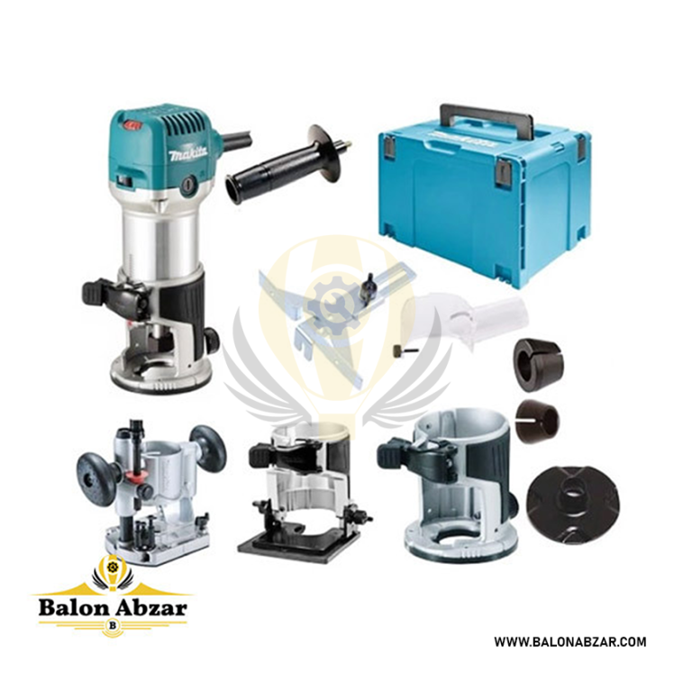 جعبه و اقلام همراه اور فرز RT0702CX2J ماکیتا گارانتی دار | بالن ابزار