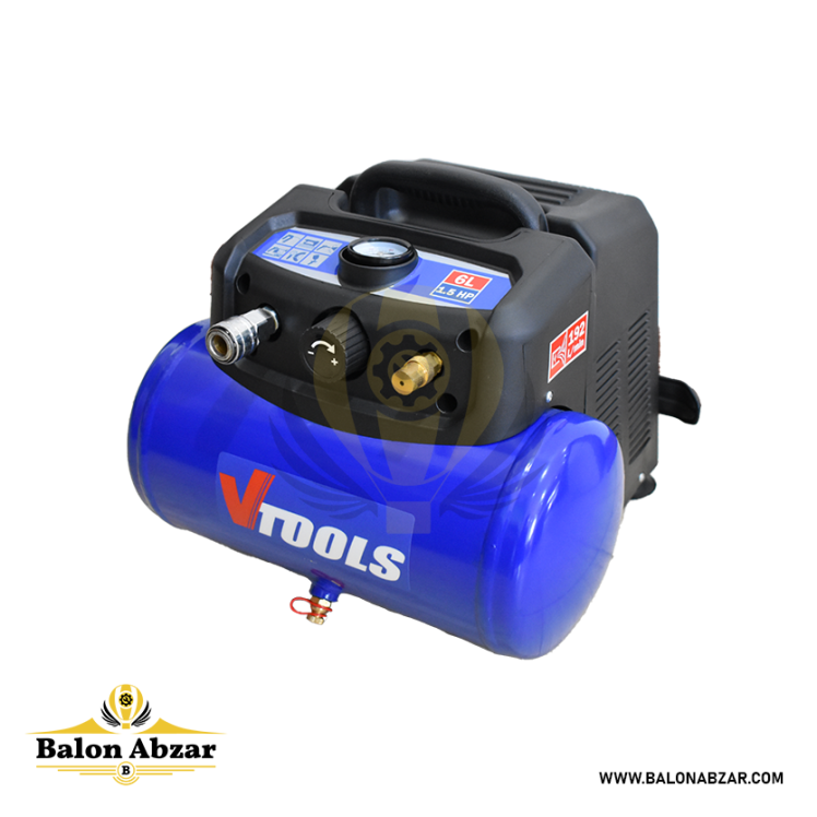کمپرسور باد 6 لیتری vtools مدل VT1301