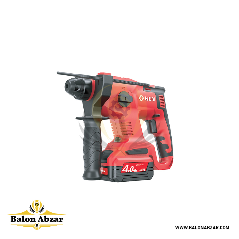  دریل بتن کن شارژی 20 ولت براشلس KEN مدل BL2120-40C 