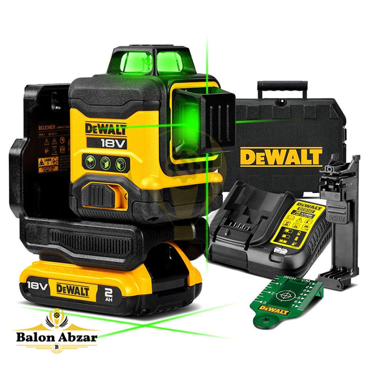 تراز لیزری شارژی (باتری لیتیوم) دیوالت مدل DCLE34031D1